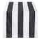 Black/White Dobby Stripe Table Runner 18" x 108"